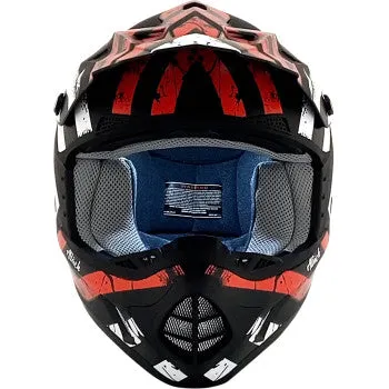 AFX FX-17 Off Road Helmet Attack Graphic Matte Red Black