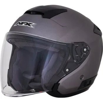 AFX FX-60 Open Face Helmet Frost Gray