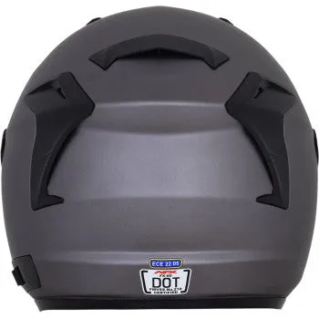 AFX FX-60 Open Face Helmet Frost Gray