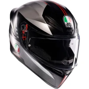 AGV K1 Full Face Helmet Lap Matte Black/Gray/Red