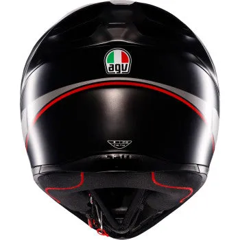 AGV K1 Full Face Helmet Lap Matte Black/Gray/Red