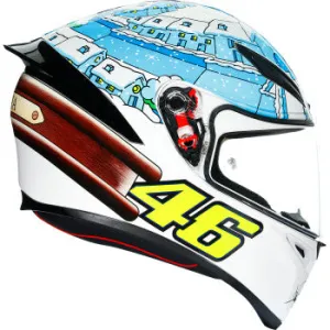 AGV K1 Full Face Helmet Rossi Winter Test 2017