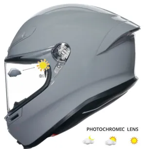 AGV K6 Full Face Helmet Nardo Gray Photochromic Lens Included