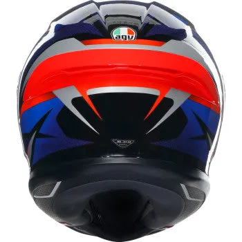 AGV K6 S Full Face Helmet Slashcut Black/Blue/Red Photochromic Shield
