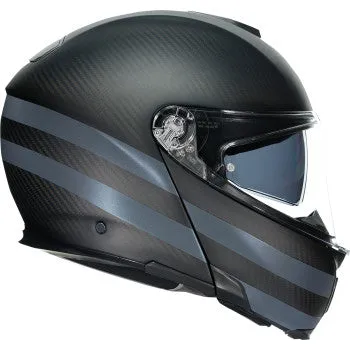 AGV Sportmodular Helmet Dark Refractive Carbon/Black Size Large