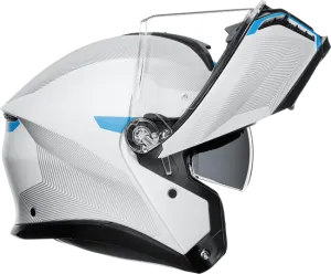 AGV Tourmodular Bluetooth Helmet Frequency Graphic Gray/Blue