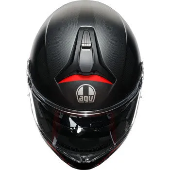 AGV Tourmodular Bluetooth Helmet Frequency Graphic Gunmetal/Red