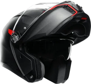 AGV Tourmodular Bluetooth Helmet Frequency Graphic Gunmetal/Red