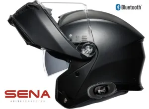 AGV Tourmodular Bluetoth Helmet Matte Black Sena 5R Lite