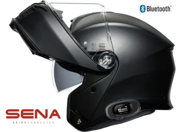 AGV Tourmodular Bluetoth Helmet Matte Black Sena 5R Lite