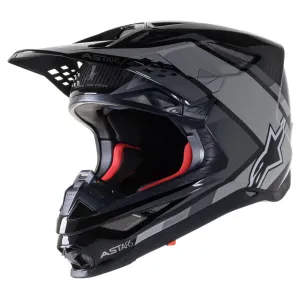 Alpinestars Supertech M10 Carbon META2 Helmet Black/Gray Glossy