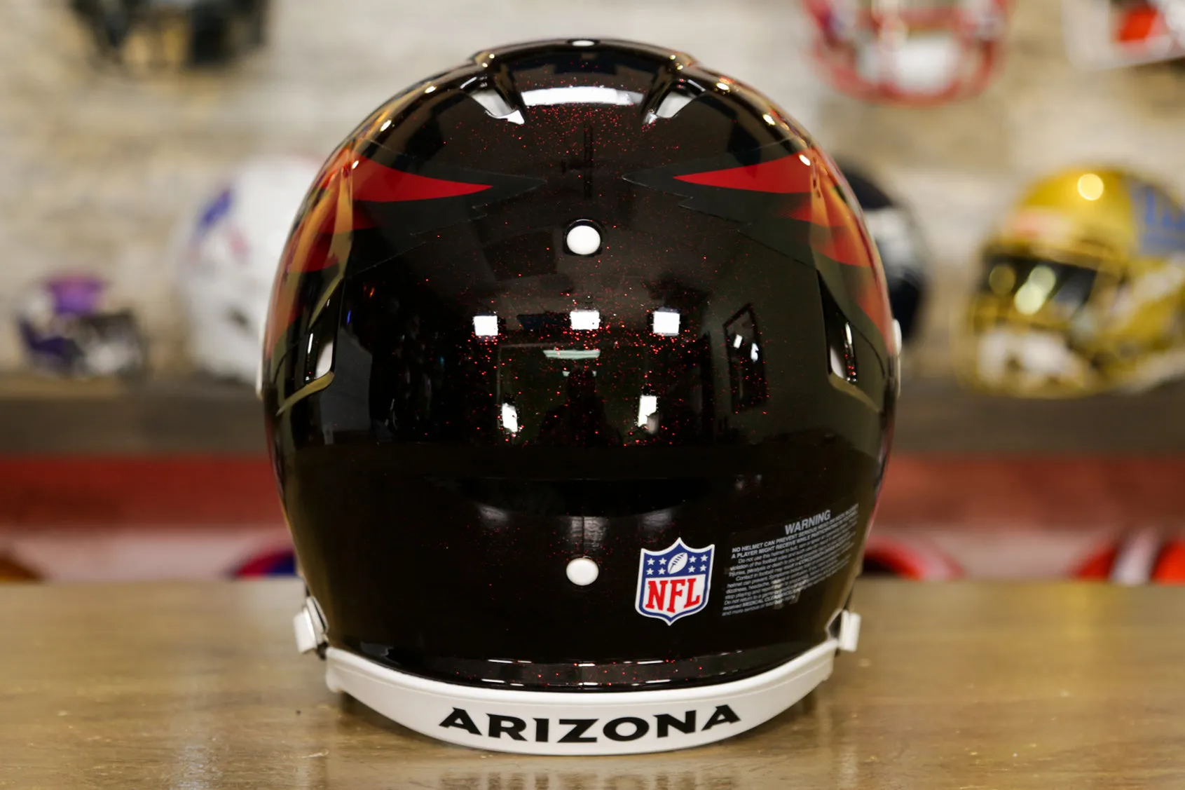 Arizona Cardinals Riddell Speed Authentic Helmet - Black Alternate