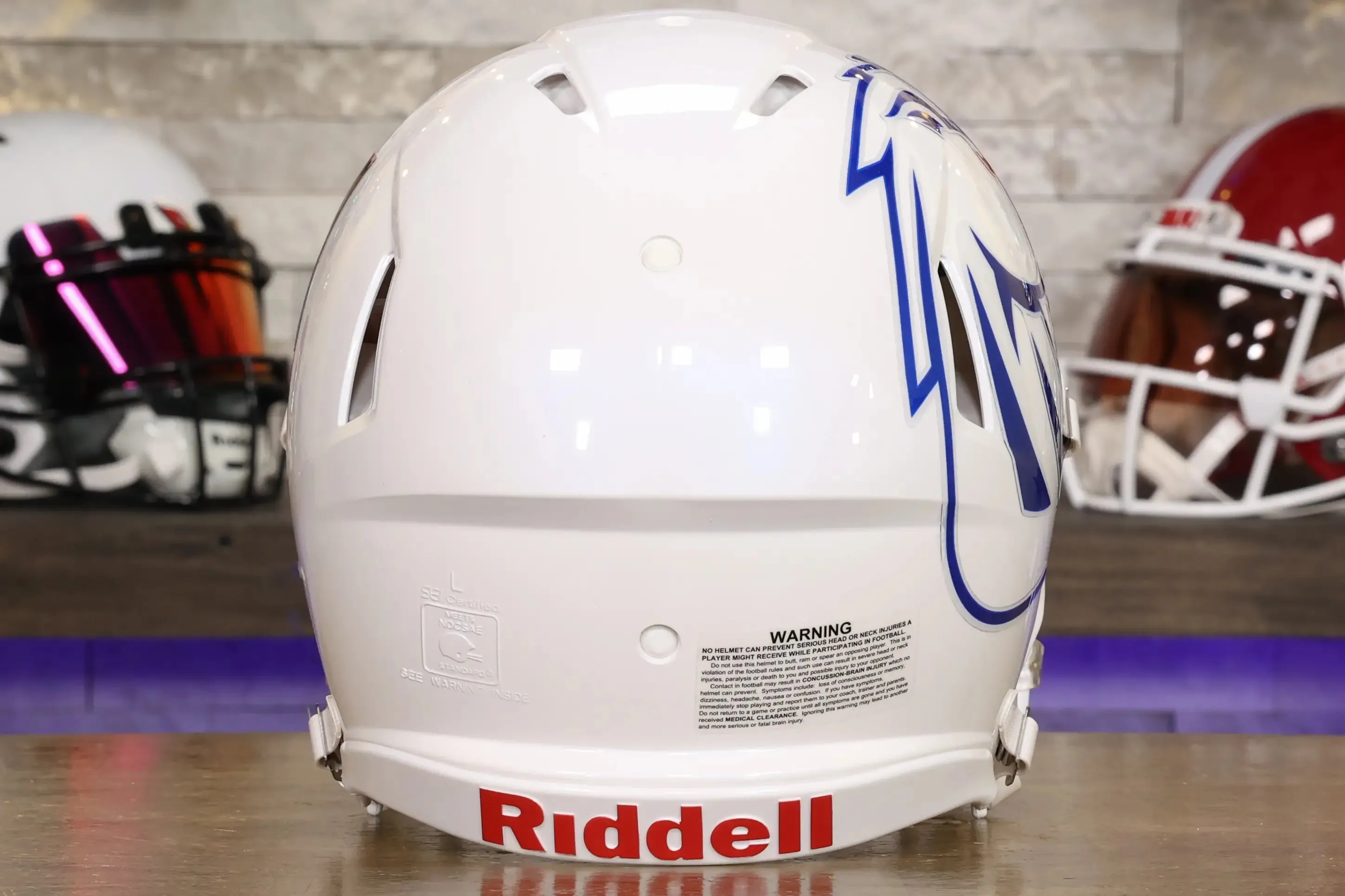 Boise State Broncos Riddell Speed Authentic Helmet - White Alternate