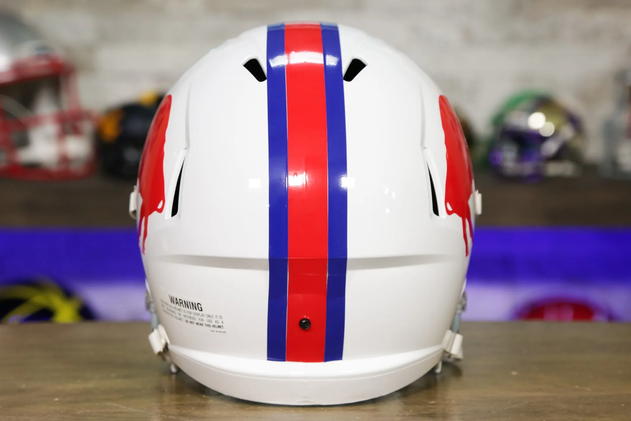 Buffalo Bills Riddell Speed Display Helmet - 1965-1973 Throwback