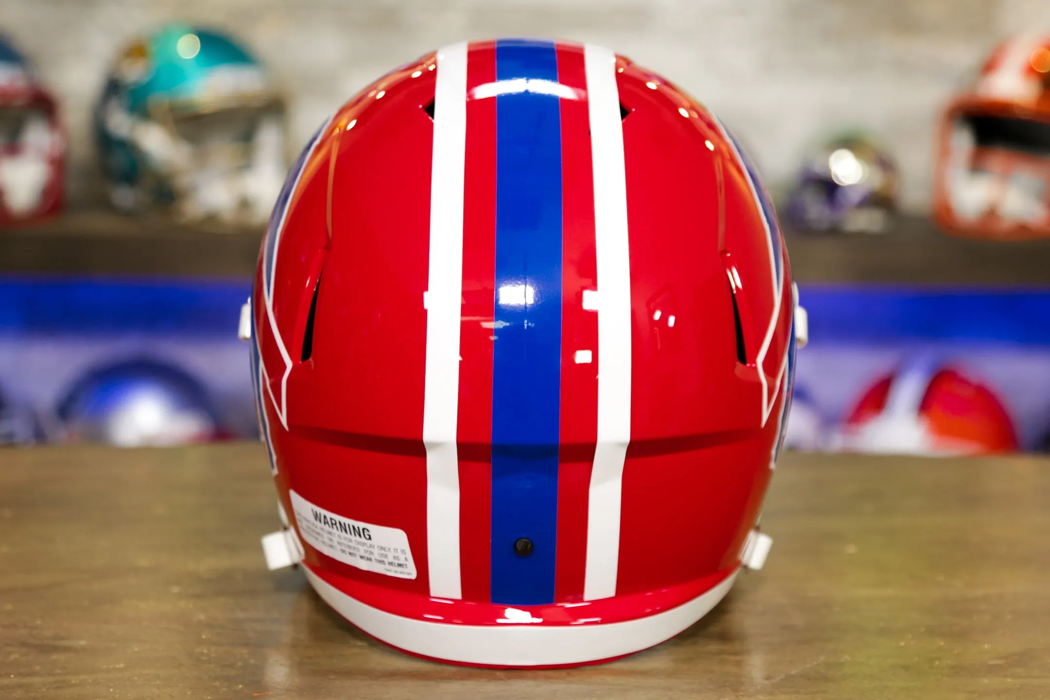 Buffalo Bills Riddell Speed Display Helmet - 1987-2001 Throwback