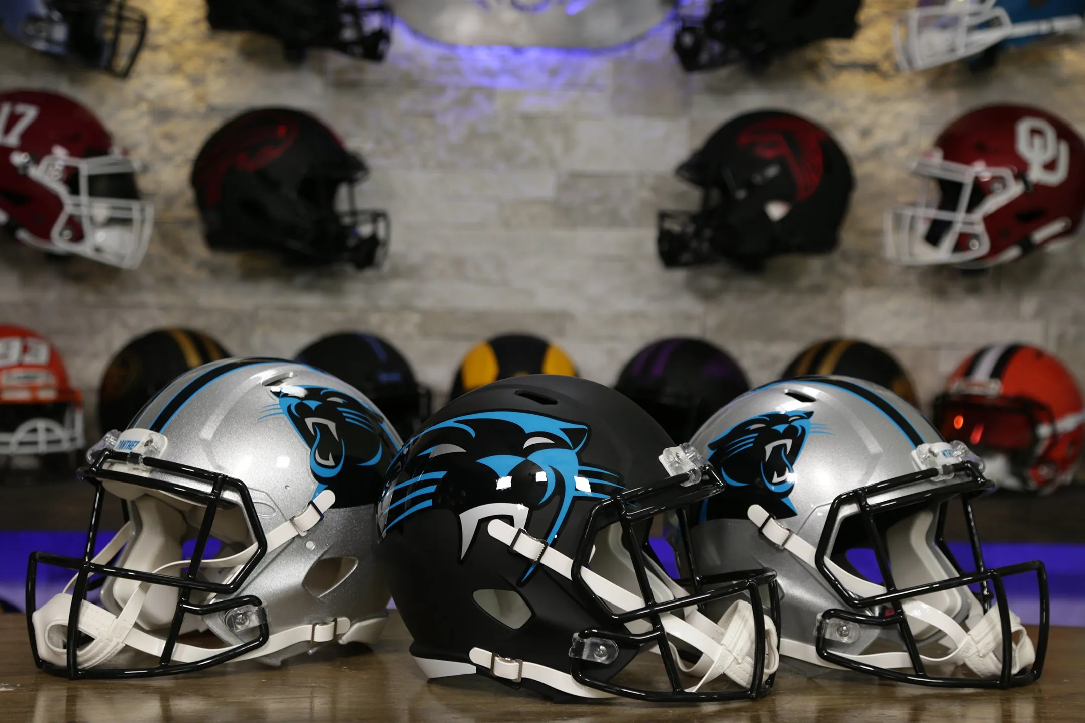 Carolina Panthers Riddell SpeedFlex Helmet - OPEN BOX