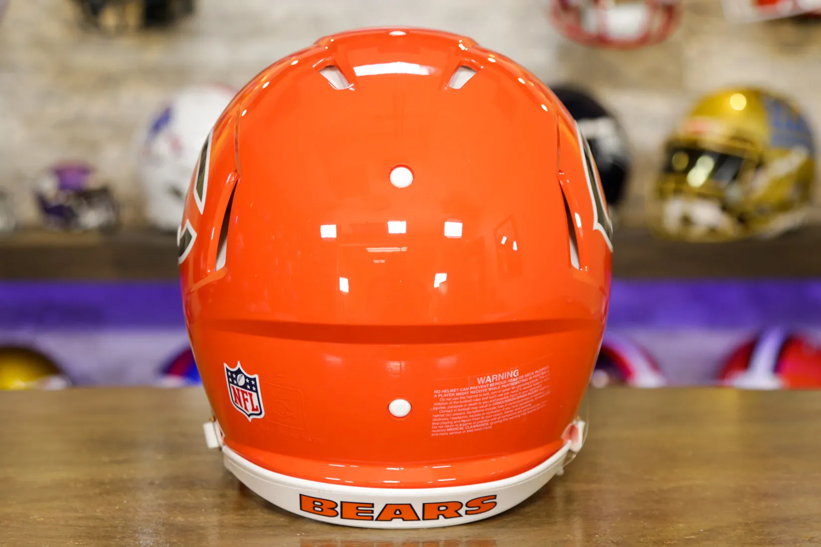 Chicago Bears Riddell Speed Authentic Helmet - Orange Alternate