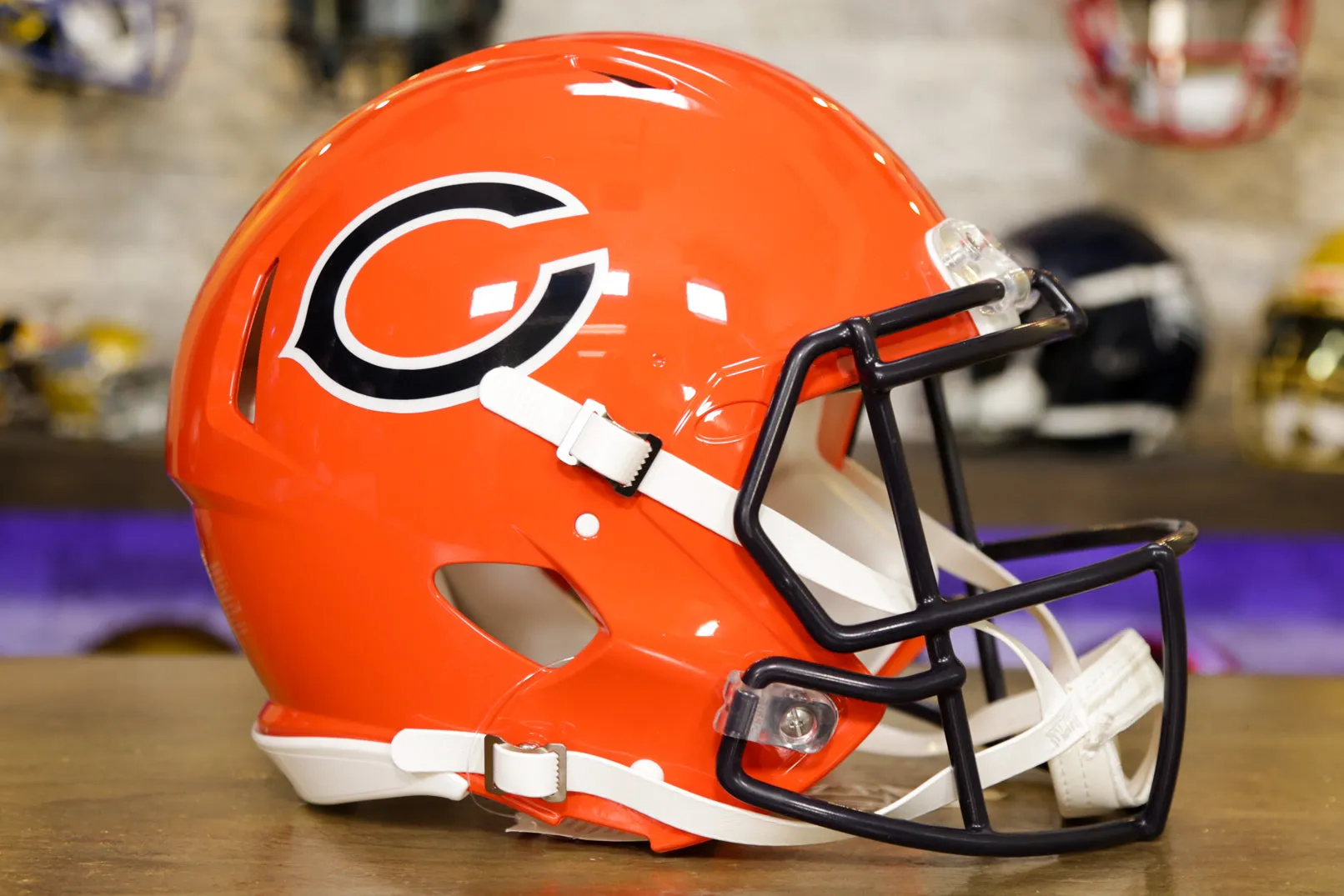 Chicago Bears Riddell Speed Authentic Helmet - Orange Alternate
