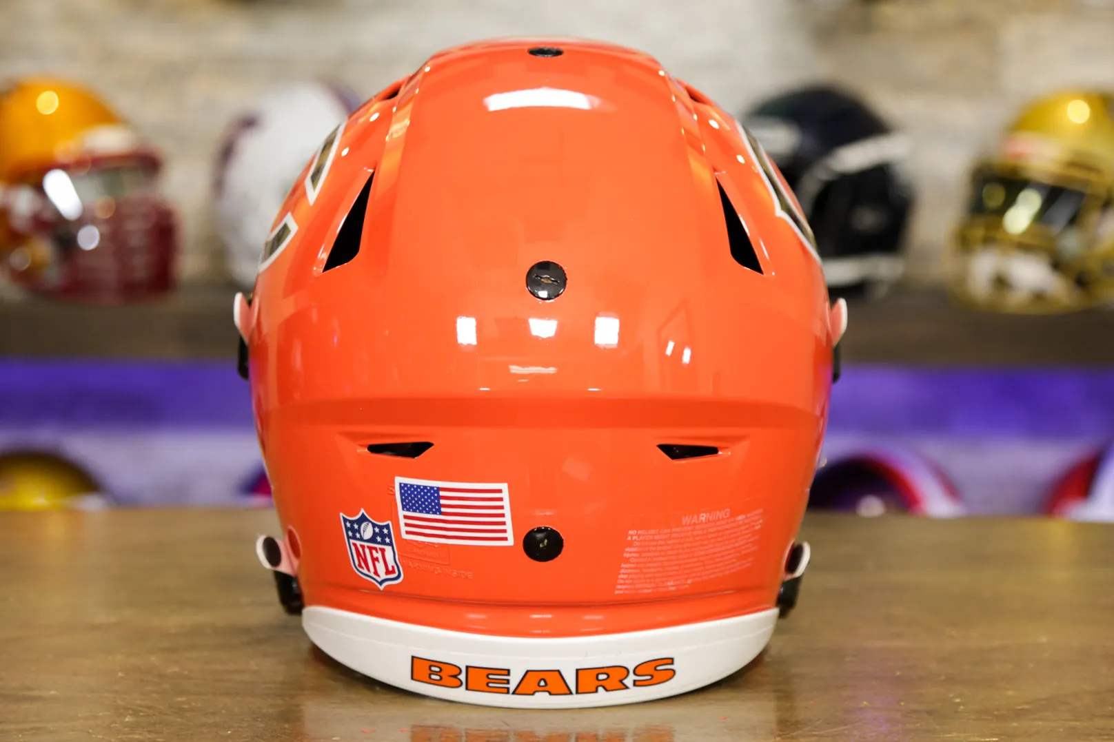 Chicago Bears Riddell SpeedFlex Helmet - Orange Alternate