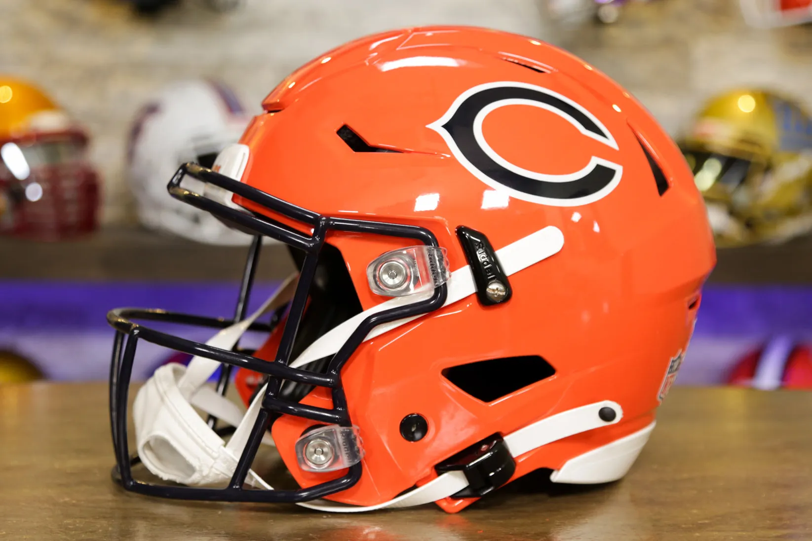 Chicago Bears Riddell SpeedFlex Helmet - Orange Alternate