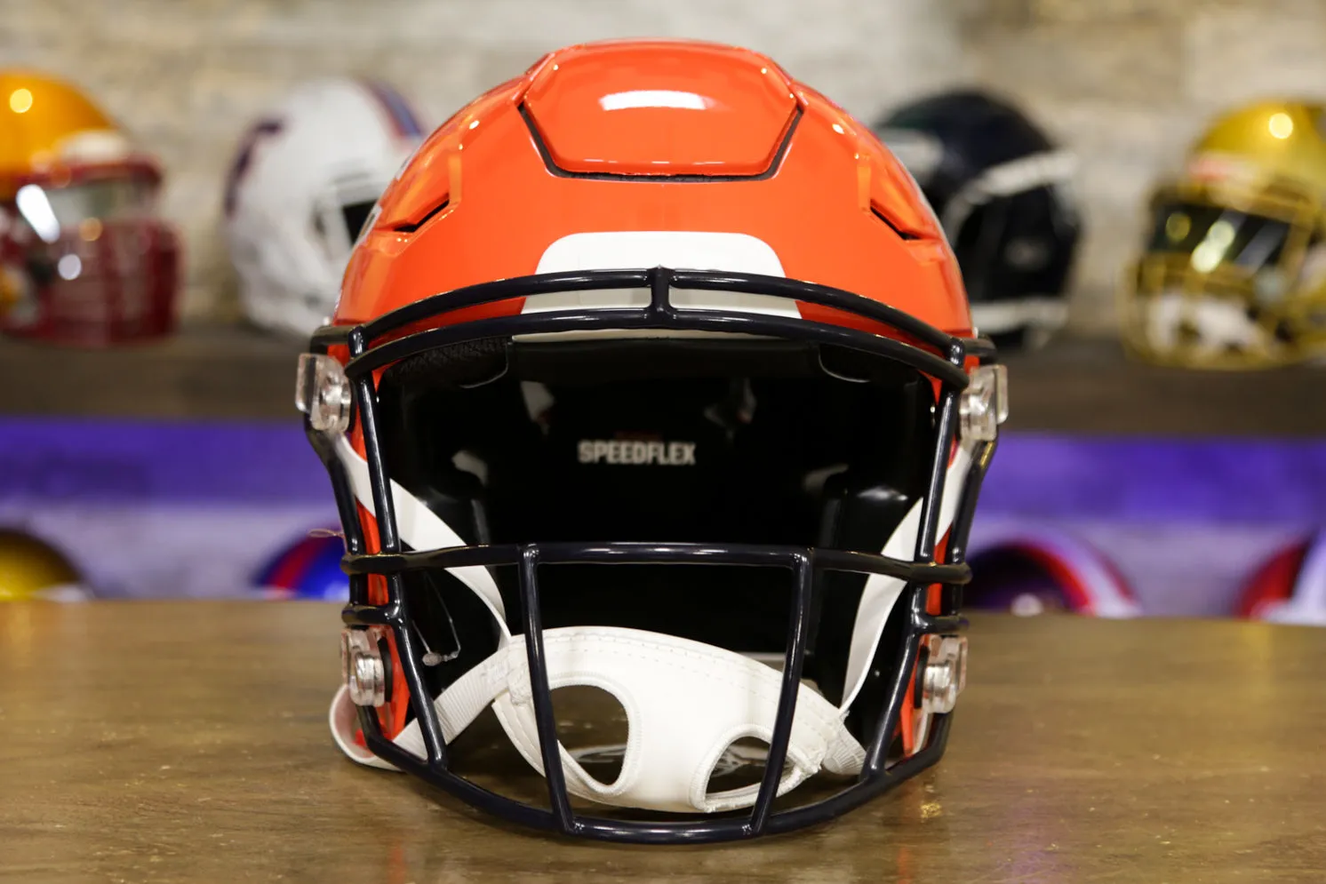 Chicago Bears Riddell SpeedFlex Helmet - Orange Alternate