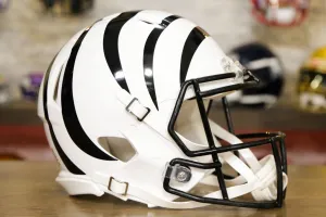 Cincinnati Bengals Riddell Speed Authentic Helmet - White Bengal Alternate