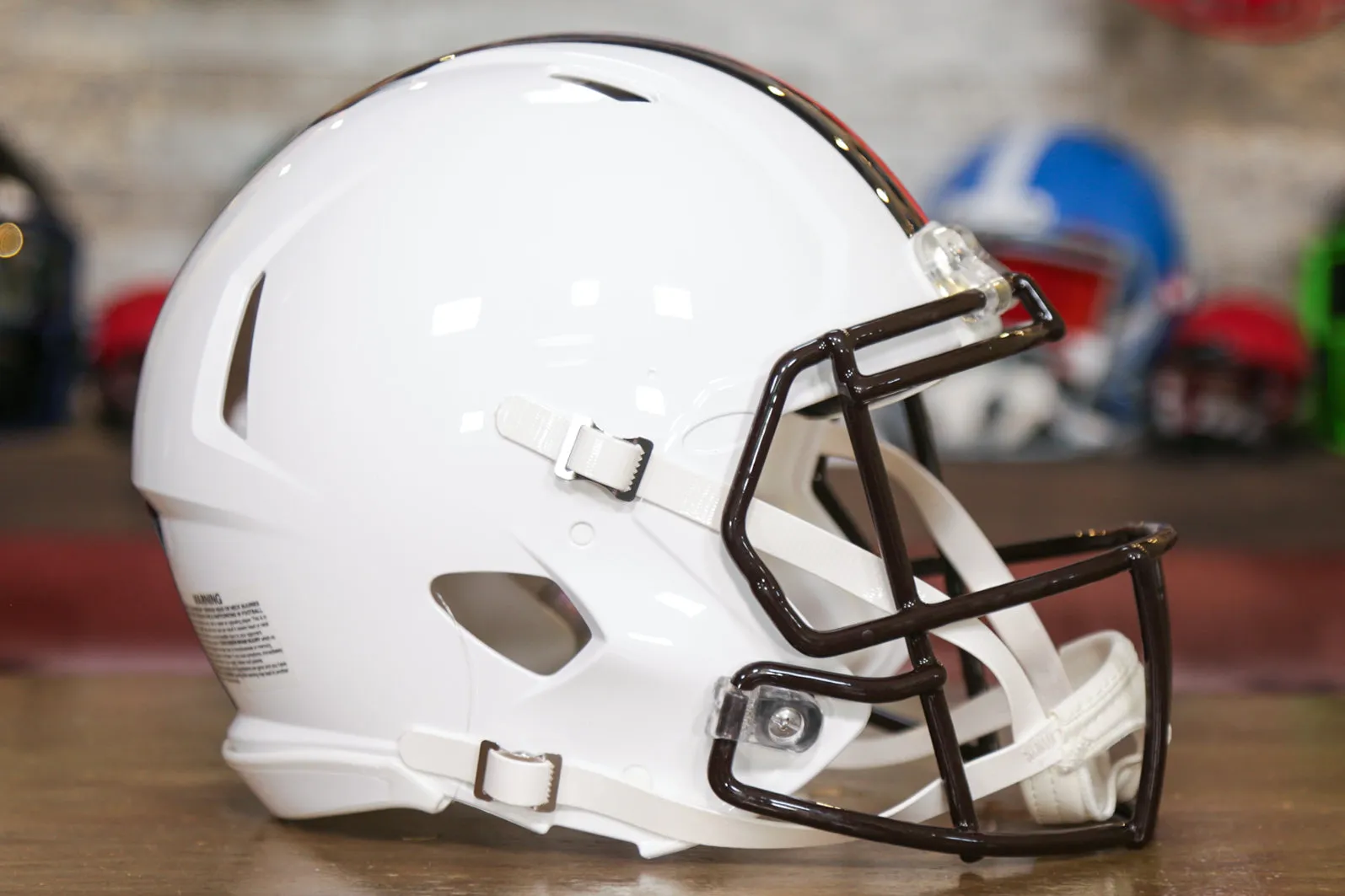 Cleveland Browns Riddell Speed Authentic Helmet - White Alternate