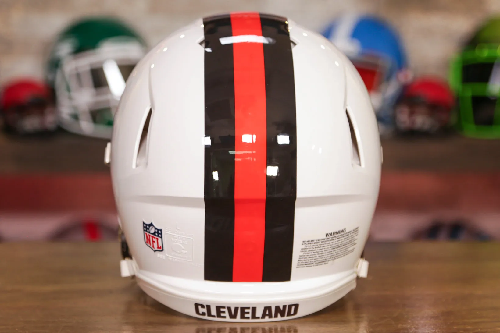 Cleveland Browns Riddell Speed Authentic Helmet - White Alternate