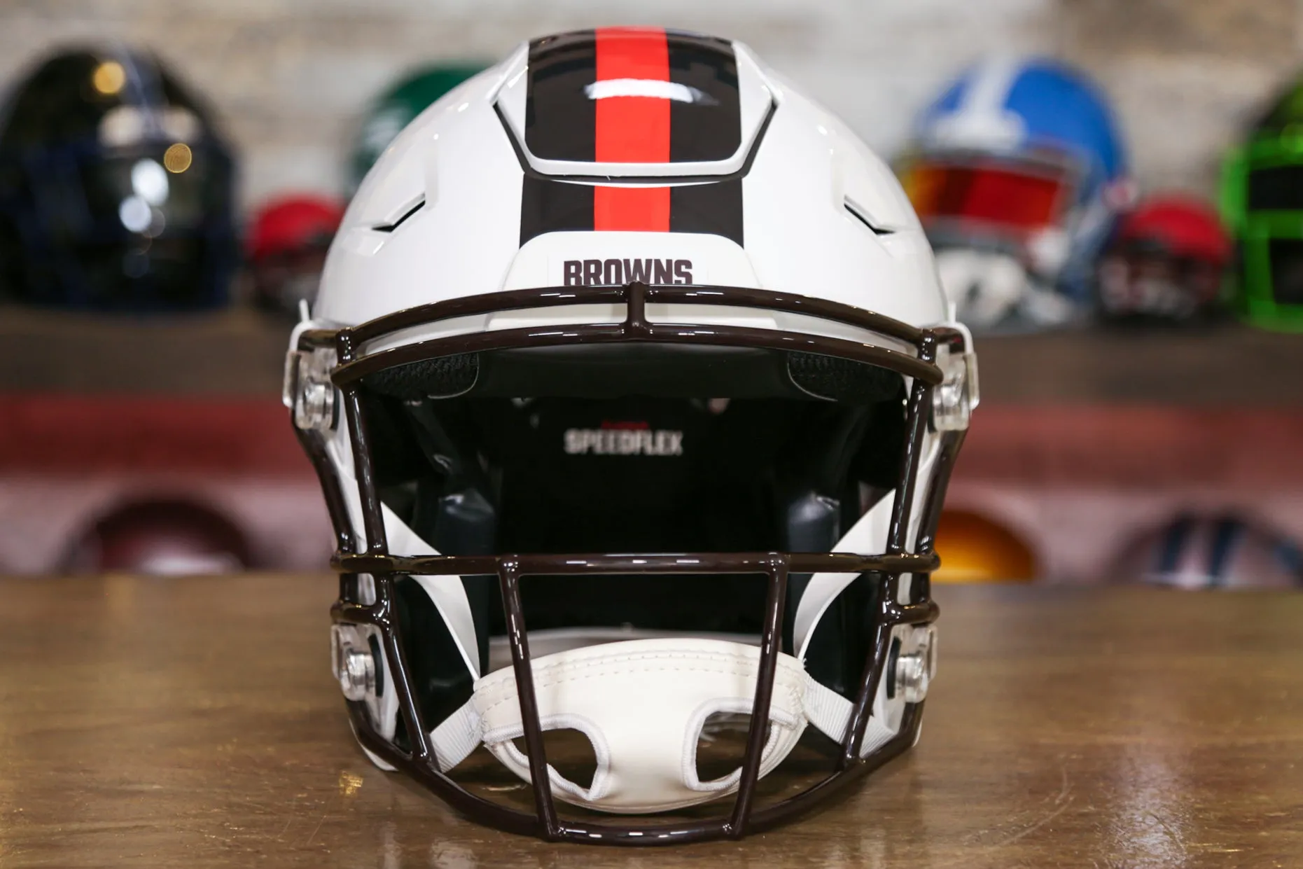 Cleveland Browns Riddell SpeedFlex Helmet - White Alternate