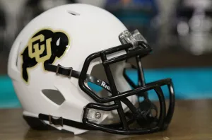 Colorado Buffaloes Riddell Speed Mini Helmet - Matte White