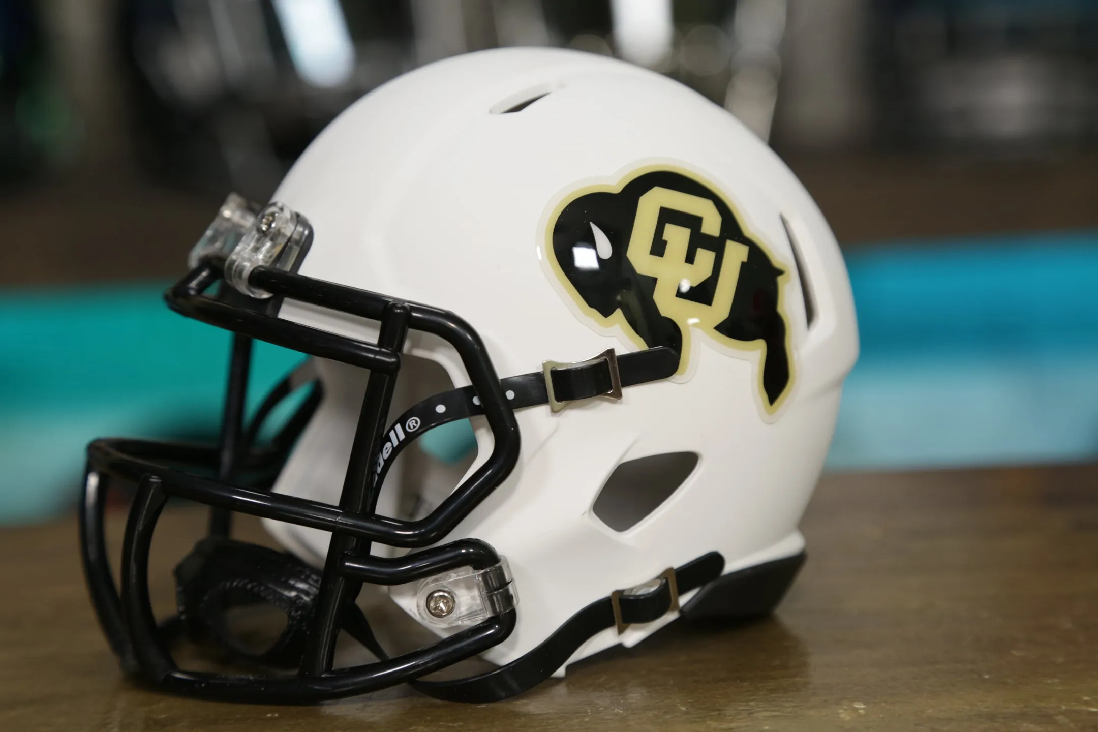 Colorado Buffaloes Riddell Speed Mini Helmet - Matte White