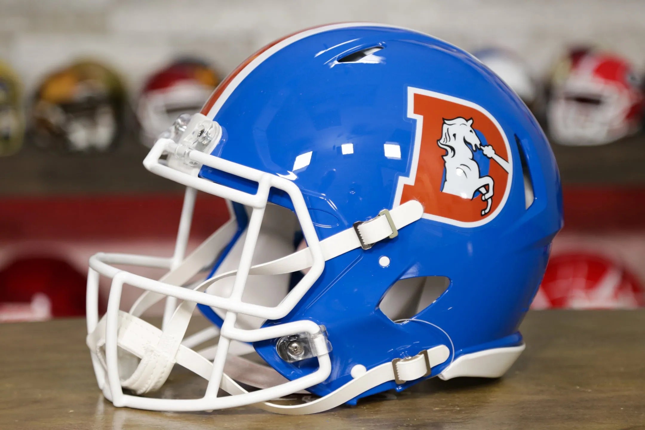 Denver Broncos Riddell Speed Authentic Helmet - 1975-1996 Throwback