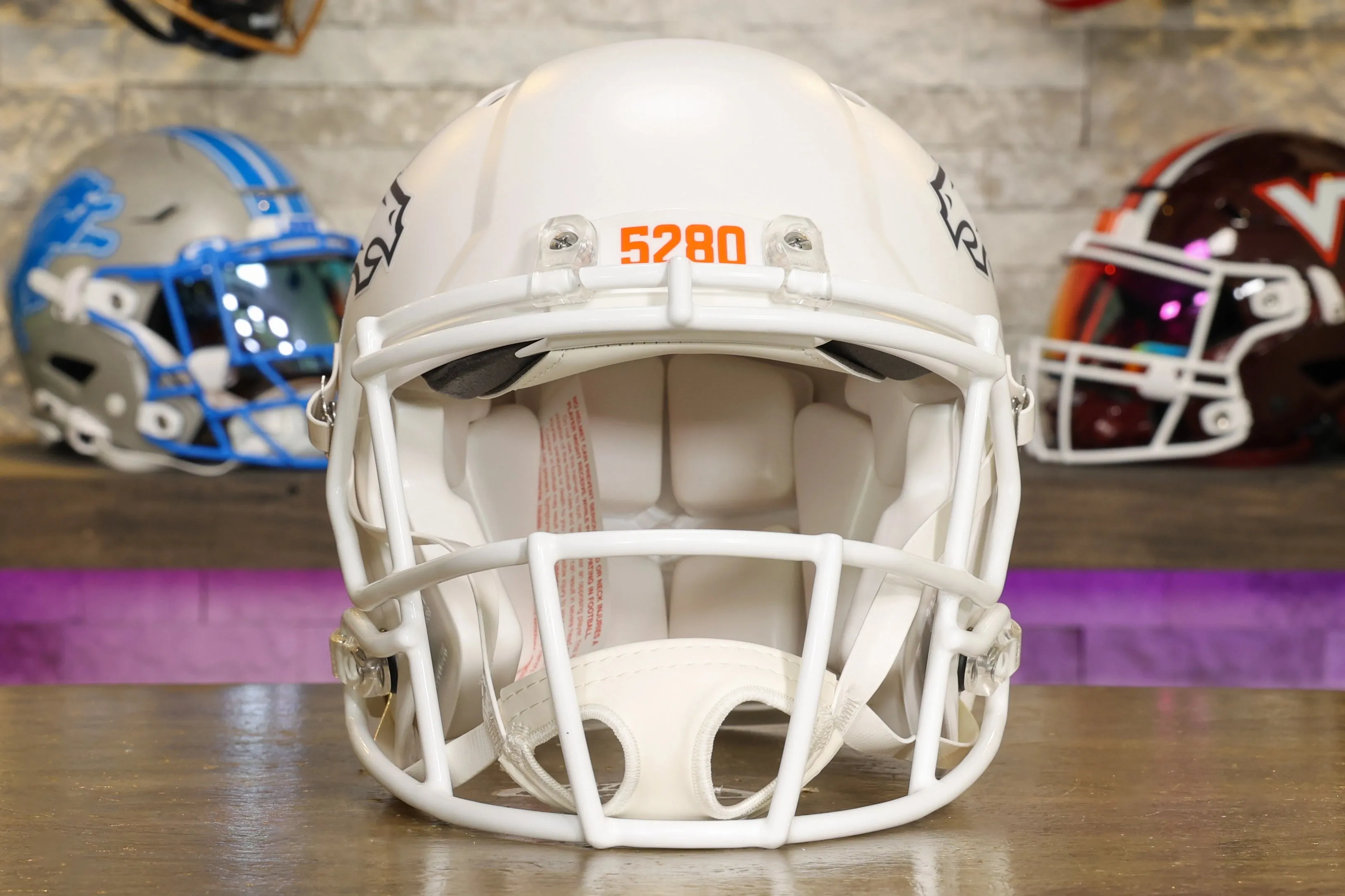 Denver Broncos Riddell Speed Authentic Helmet - Summit White Alternate