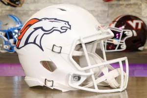 Denver Broncos Riddell Speed Authentic Helmet - Summit White Alternate