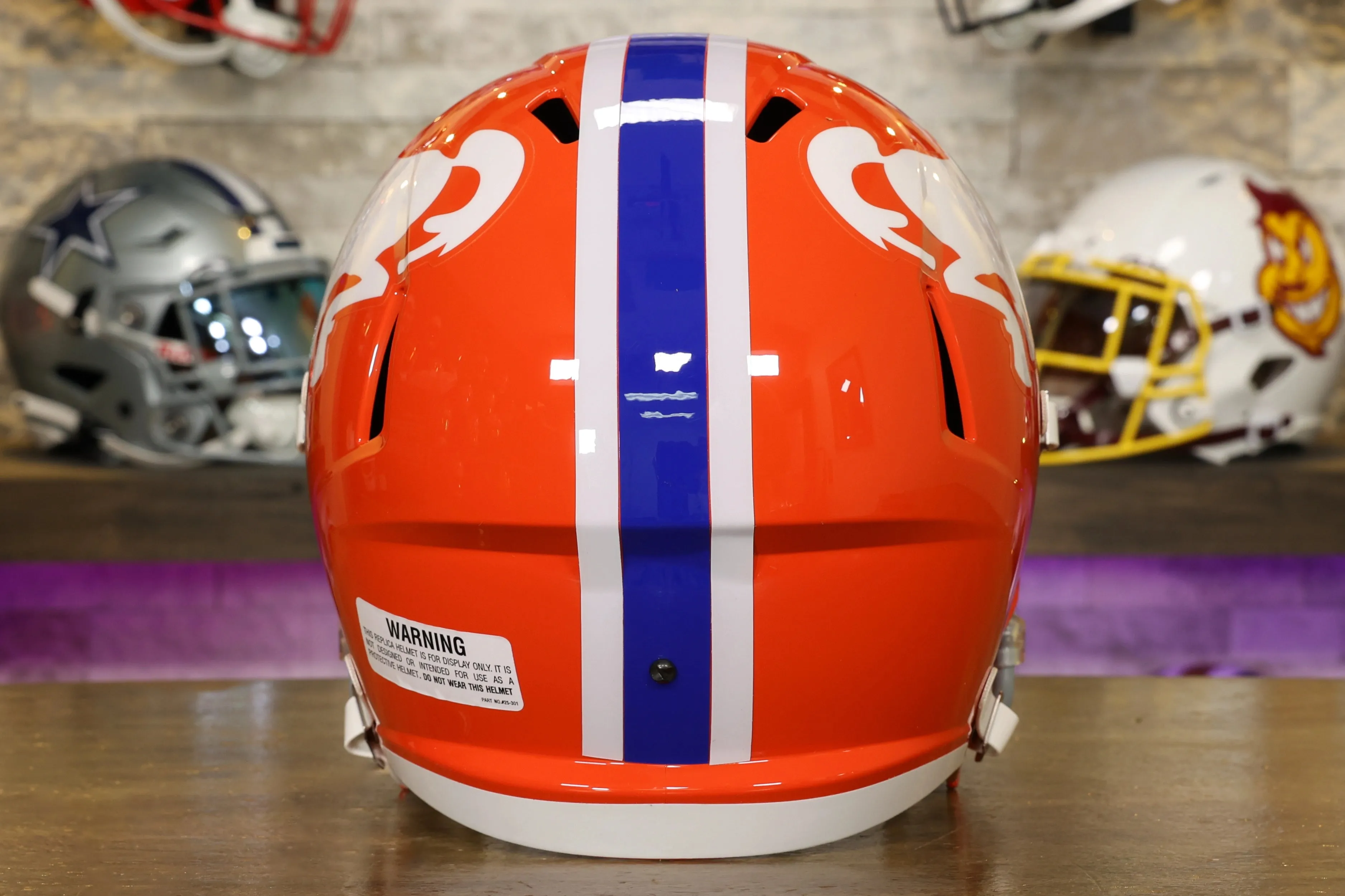 Denver Broncos Riddell Speed Display Helmet - 1966 Throwback