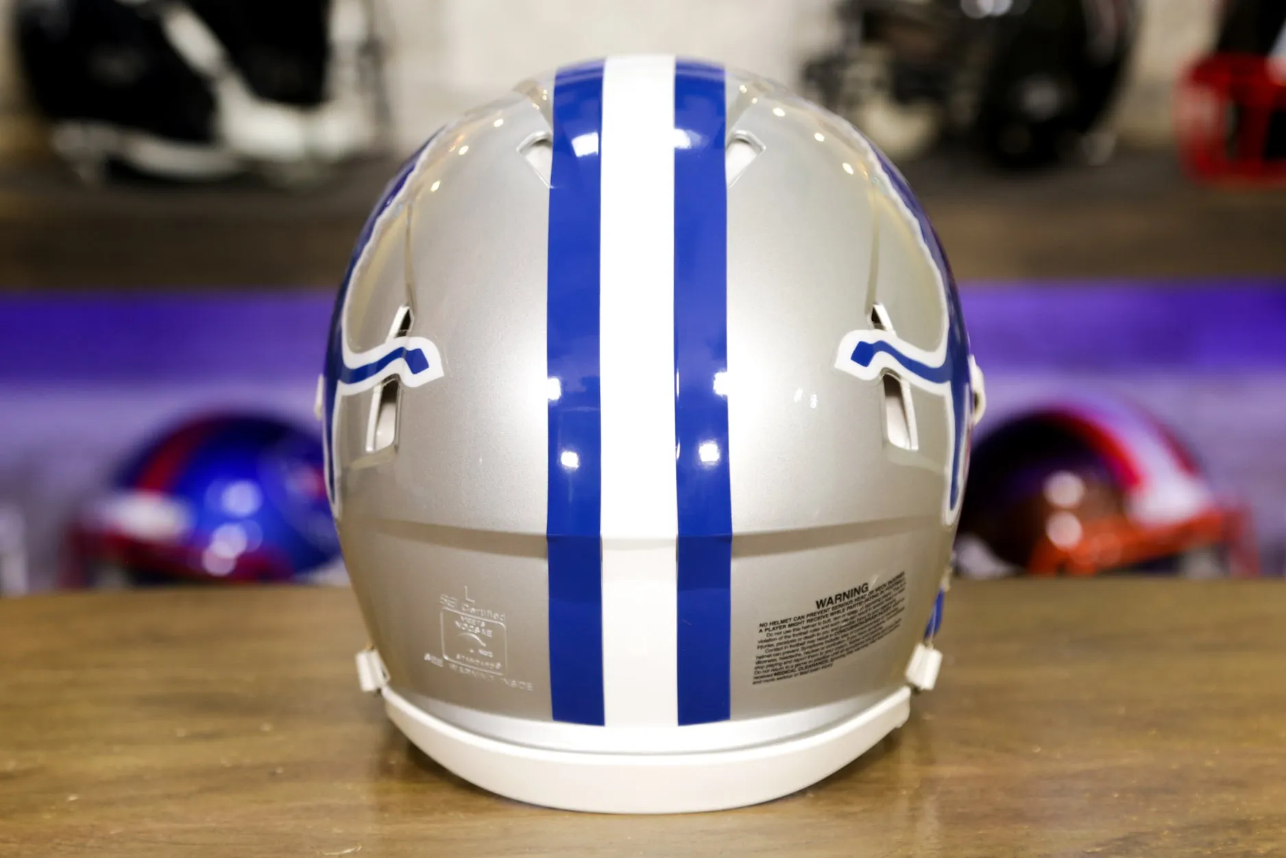 Detroit Lions Riddell Speed Authentic Helmet - 1983-2002 Throwback
