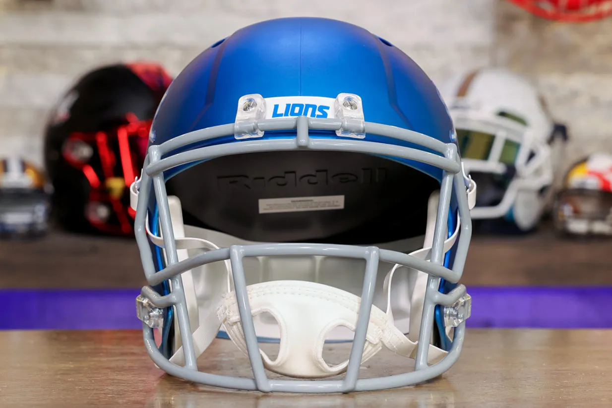 Detroit Lions Riddell Speed Display Helmet - Alternate - OPEN BOX