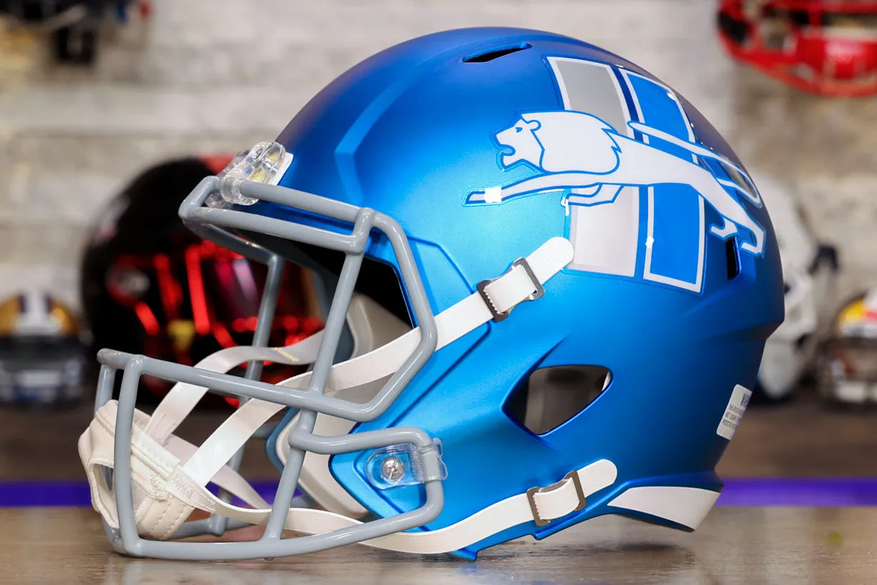 Detroit Lions Riddell Speed Display Helmet - Alternate - OPEN BOX