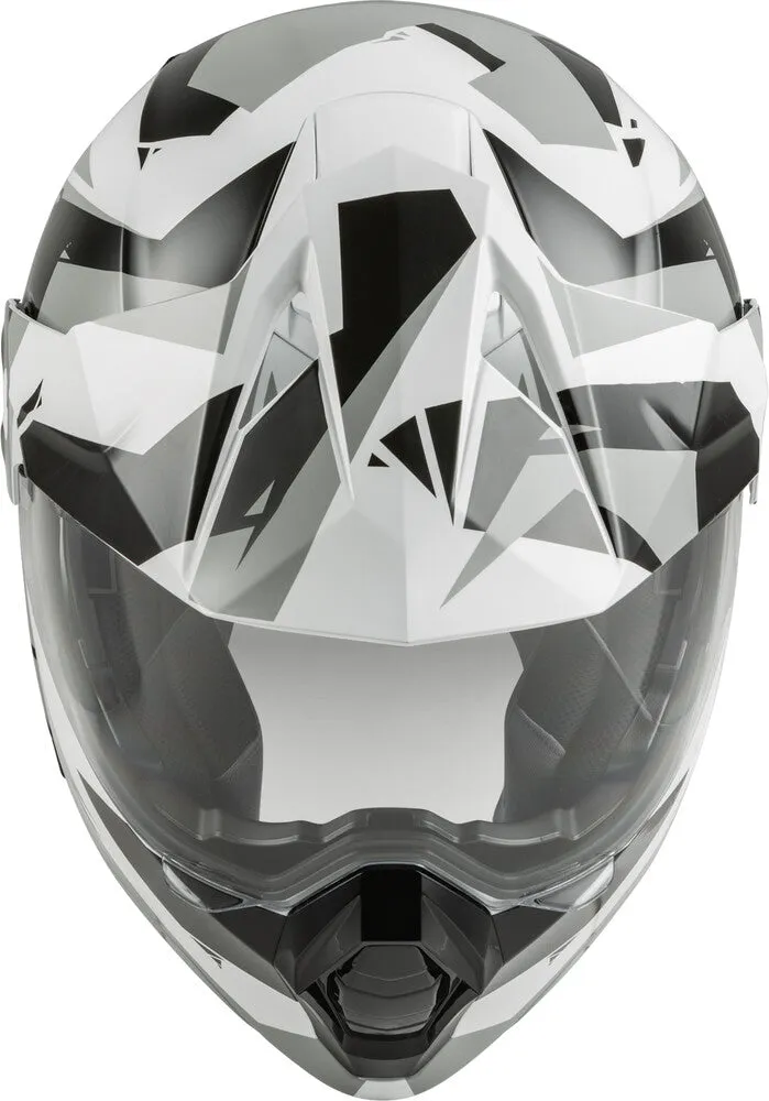 Fly Racing Odyssey Modular Helmet Summit Black White Grey Size Medium