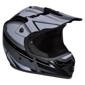 Fuel Helmets SH-250B-YL Youth Frenzy MX ATV off-road Helmet DOT Approved Black Grey Youth Large