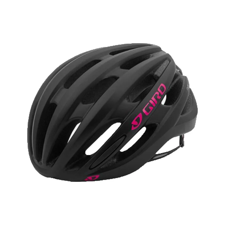 Giro Saga Road Helmet - Womens - Matt Black-Bright Pink