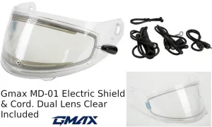 Gmax MD-01 Electric Shield Cord and Dual Lens Clear Bundle