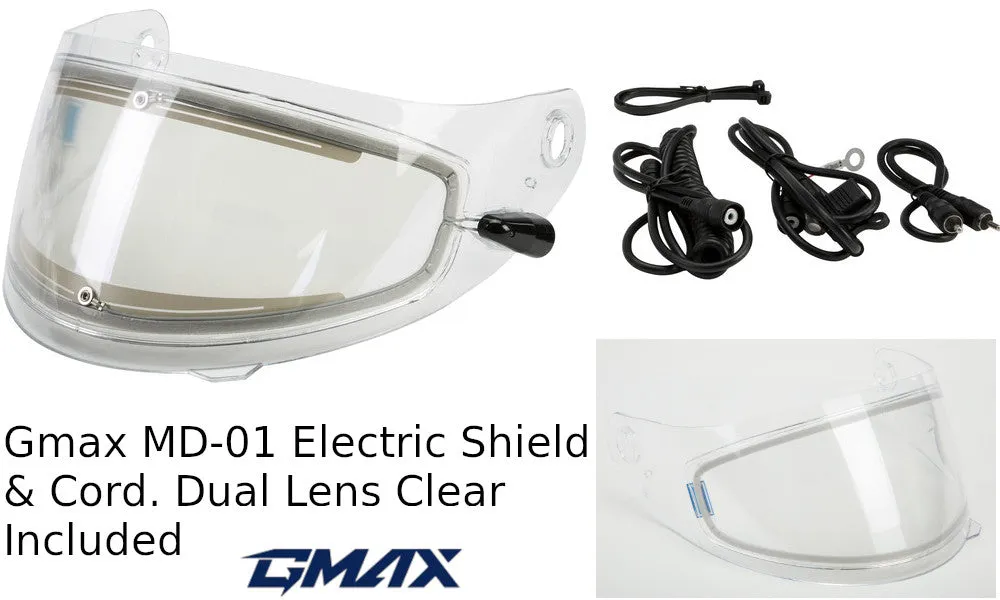 Gmax MD-01 Electric Shield Cord and Dual Lens Clear Bundle