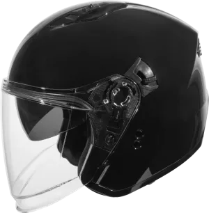 Gmax OF-87 Open Face Helmet Gloss Black