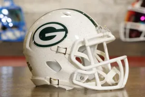 Green Bay Packers Riddell Speed Mini Helmet - Winter Warning Alternate