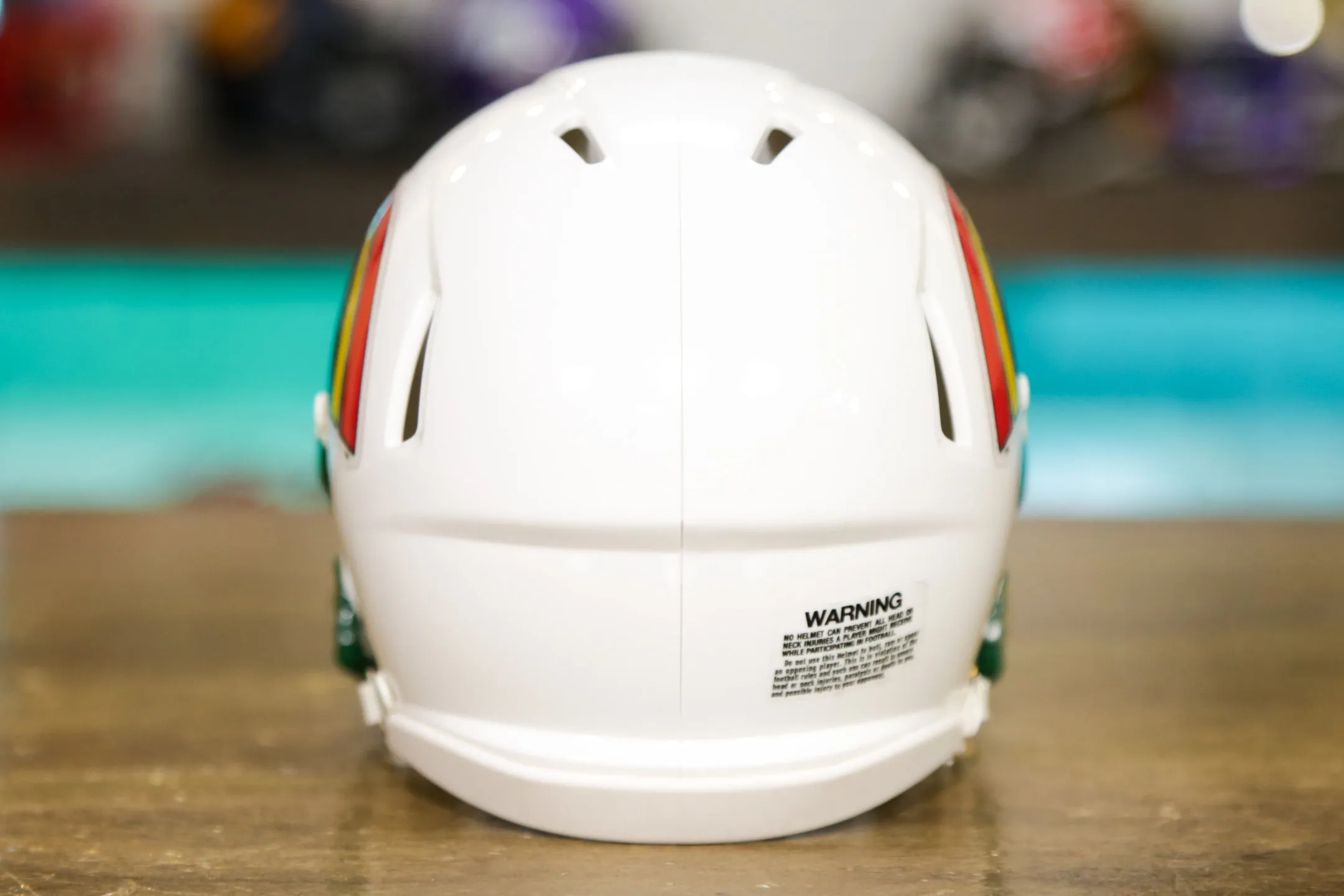 Hawaii Warriors Riddell Speed Mini Helmet - Retro Design