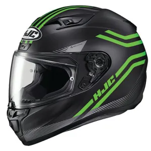 HJC i10 Full Face Bluetooth Helmet Strix Graphic MC4SF Green