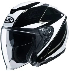 HJC i30 Open Face Helmet Slight Graphic MC-9 White
