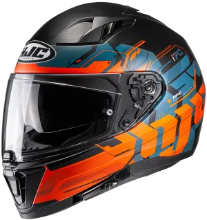 HJC i70 Full Face Motorcycle Helmet Alligon Graphic MC-7SF