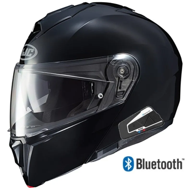HJC i90 Modular Bluetooth Helmet Gloss Black
